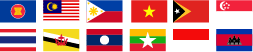 ASEAN member country flags